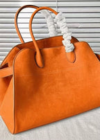 Fashion Grayish blue Large Capacity Suede Tote Handbag