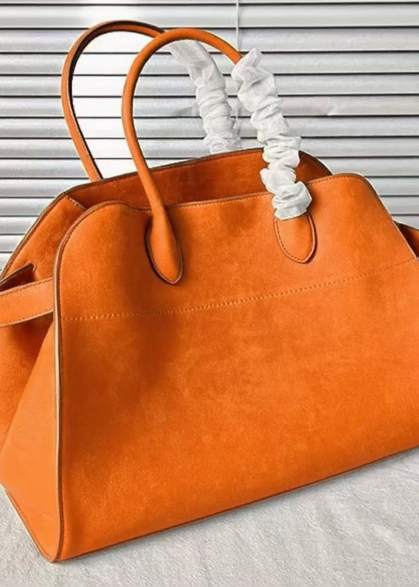 Fashion dark blue Large Capacity Suede Tote Handbag