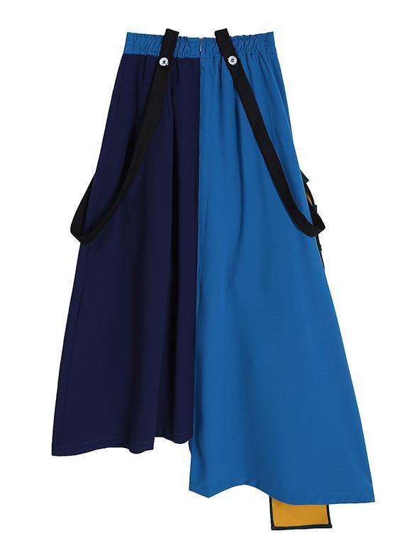 2025 Fashion A-Line Multicolor Patchwork Ruffle Ladies Casual Irregular Skirt