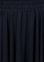 Elegant White Elastic Waist Asymmetrical Layered Design Chiffon Skirts Summer