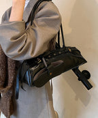 Fashion Coffee Durable Faux Leather Hobo Bag