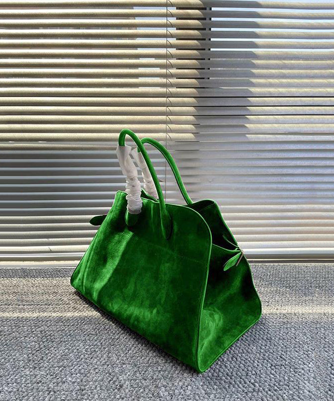 Fashion Grayish blue Large Capacity Suede Tote Handbag