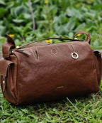New Brown Durable Calf Leather Messenger Bag