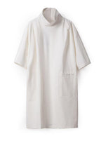 Stylish White Turtleneck Fall Loose Knit Dress